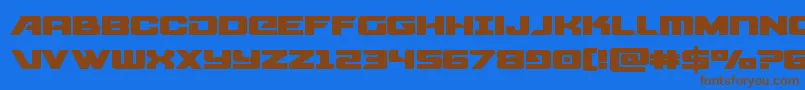starcruiserexpand Font – Brown Fonts on Blue Background
