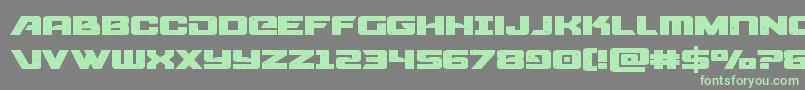 starcruiserexpand-Schriftart – Grüne Schriften auf grauem Hintergrund
