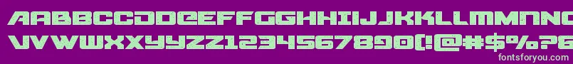 starcruiserexpand Font – Green Fonts on Purple Background