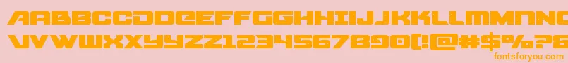 starcruiserexpand Font – Orange Fonts on Pink Background