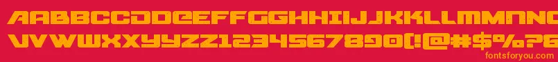 starcruiserexpand Font – Orange Fonts on Red Background