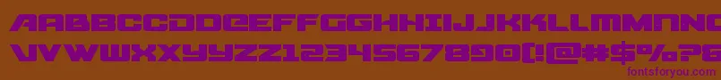 Weitere Informationen zur starcruiserexpand-Schriftart starcruiserexpand-Schriftart – Violette Schriften auf braunem Hintergrund