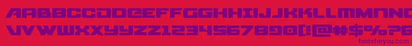 starcruiserexpand Font – Purple Fonts on Red Background