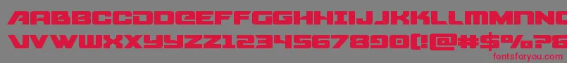 starcruiserexpand Font – Red Fonts on Gray Background
