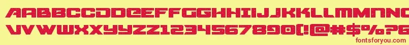 starcruiserexpand Font – Red Fonts on Yellow Background