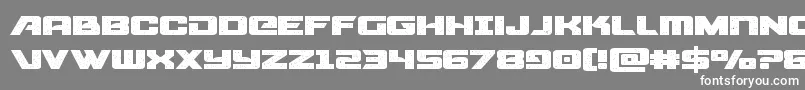 starcruiserexpand Font – White Fonts on Gray Background