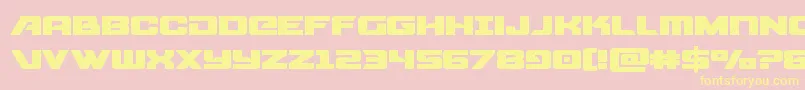 starcruiserexpand Font – Yellow Fonts on Pink Background