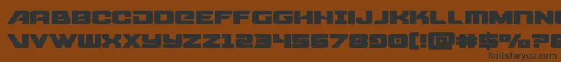 starcruiserexpanded Font – Black Fonts on Brown Background