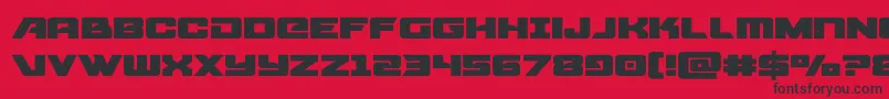 starcruiserexpanded Font – Black Fonts on Red Background