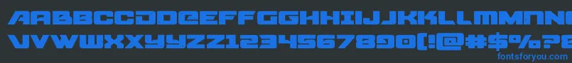 starcruiserexpanded Font – Blue Fonts on Black Background