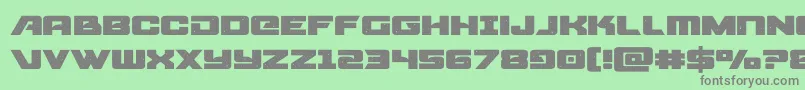 starcruiserexpanded Font – Gray Fonts on Green Background