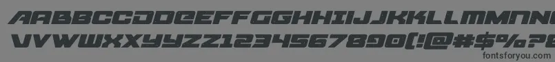 starcruiserexpandeditalic Font – Black Fonts on Gray Background