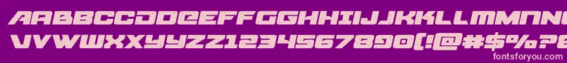 starcruiserexpandedsemitalic Font – Pink Fonts on Purple Background