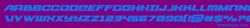 starcruiserexpandital Font – Blue Fonts on Purple Background