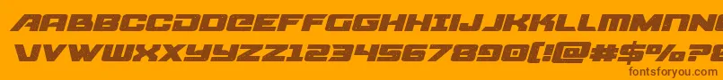 starcruiserexpandital Font – Brown Fonts on Orange Background