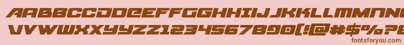 starcruiserexpandital Font – Brown Fonts on Pink Background