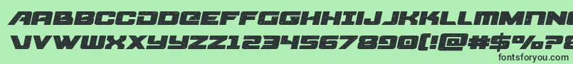 starcruiserexpandsemital Font – Black Fonts on Green Background