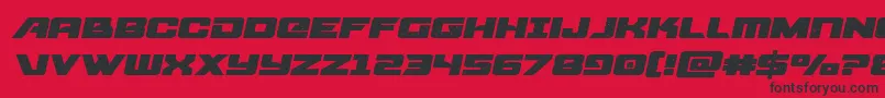 starcruiserexpandsemital Font – Black Fonts on Red Background