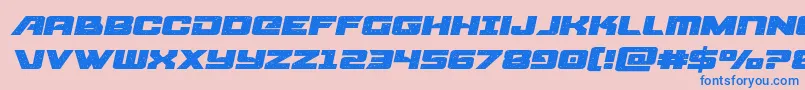 starcruiserexpandsemital Font – Blue Fonts on Pink Background