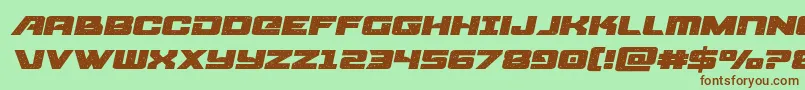 starcruiserexpandsemital Font – Brown Fonts on Green Background