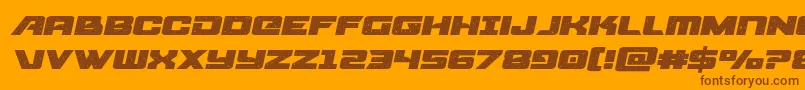starcruiserexpandsemital Font – Brown Fonts on Orange Background