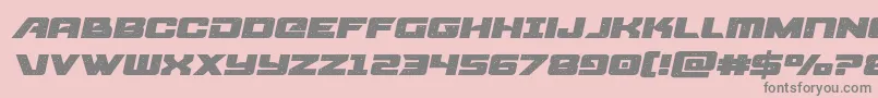 starcruiserexpandsemital Font – Gray Fonts on Pink Background
