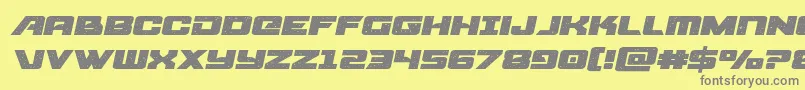 starcruiserexpandsemital Font – Gray Fonts on Yellow Background