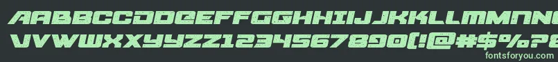 starcruiserexpandsemital Font – Green Fonts on Black Background