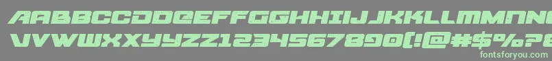 starcruiserexpandsemital Font – Green Fonts on Gray Background