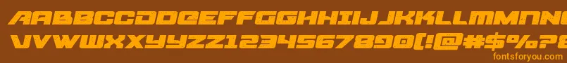 starcruiserexpandsemital Font – Orange Fonts on Brown Background