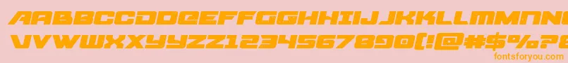 starcruiserexpandsemital Font – Orange Fonts on Pink Background