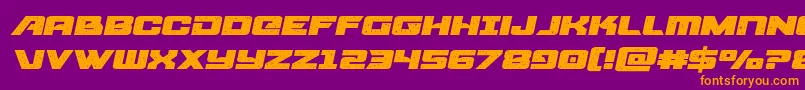 starcruiserexpandsemital Font – Orange Fonts on Purple Background