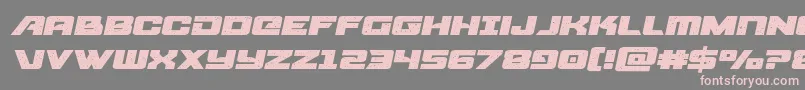 starcruiserexpandsemital Font – Pink Fonts on Gray Background