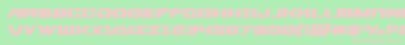 starcruiserexpandsemital Font – Pink Fonts on Green Background