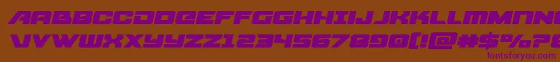 starcruiserexpandsemital Font – Purple Fonts on Brown Background