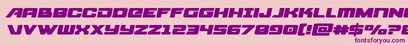 starcruiserexpandsemital Font – Purple Fonts on Pink Background