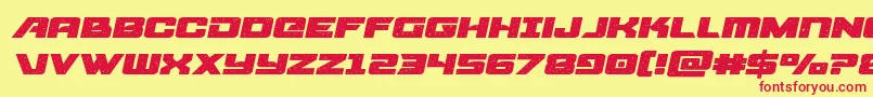 starcruiserexpandsemital Font – Red Fonts on Yellow Background
