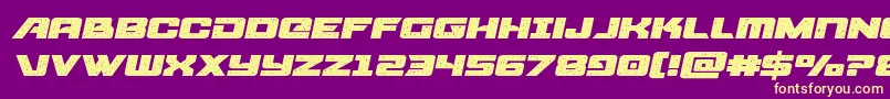 starcruiserexpandsemital Font – Yellow Fonts on Purple Background