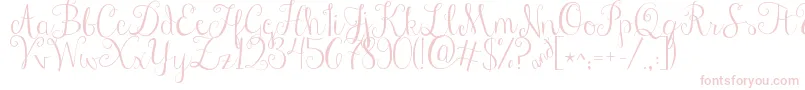 Jandastylishscript Font – Pink Fonts on White Background