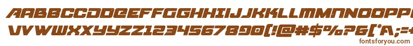 starcruiserital Font – Brown Fonts on White Background