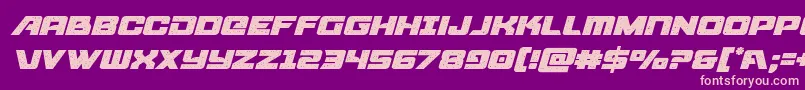 starcruiserital Font – Pink Fonts on Purple Background