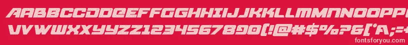 starcruiserital Font – Pink Fonts on Red Background