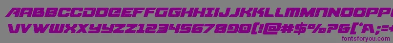 starcruiserital Font – Purple Fonts on Gray Background