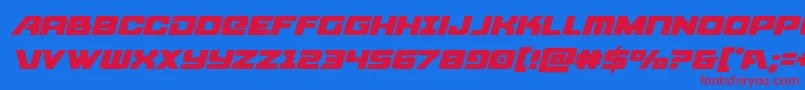 starcruiserital Font – Red Fonts on Blue Background