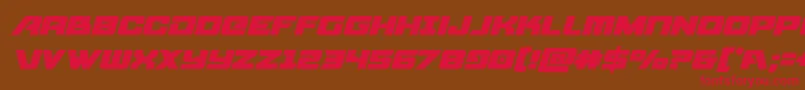 starcruiserital Font – Red Fonts on Brown Background