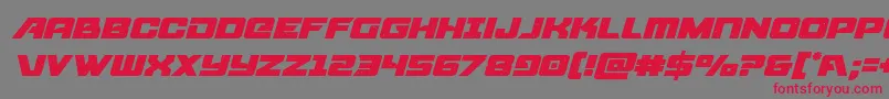 starcruiserital Font – Red Fonts on Gray Background