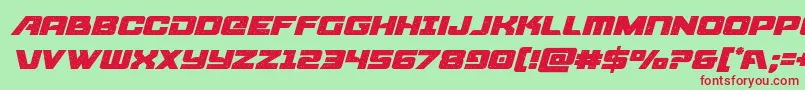 starcruiserital Font – Red Fonts on Green Background