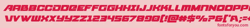 starcruiserital Font – Red Fonts on Pink Background