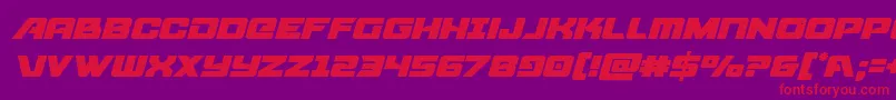 starcruiserital Font – Red Fonts on Purple Background