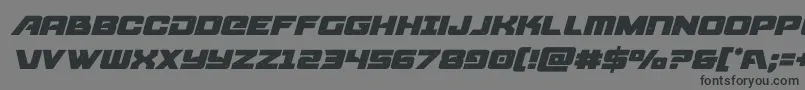 starcruiseritalic Font – Black Fonts on Gray Background